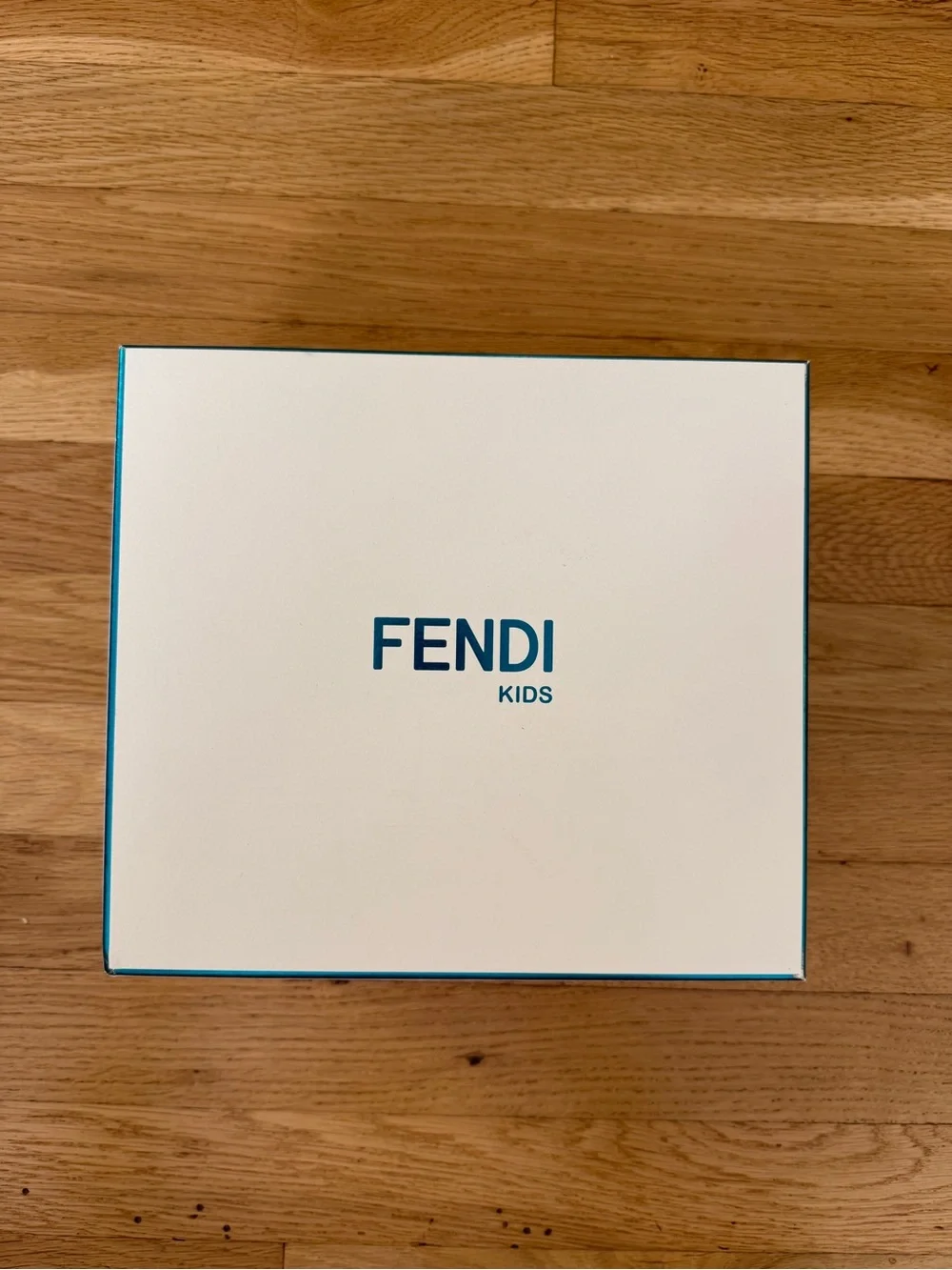 Fendi Kids Brown Monogram Rain Boots with White Soles